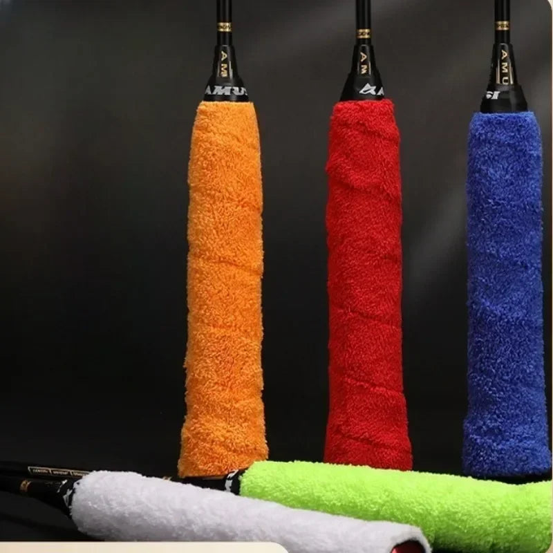 Badminton Racket Long Hair Microfiber Towel Tape Sweat Absorbing Anti-slip Thick Towel Grip Badminto