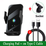 Car Wireless Charger Magnetic Auto Car Mount Phone Holder | Fast Charging Compatible w close-up view