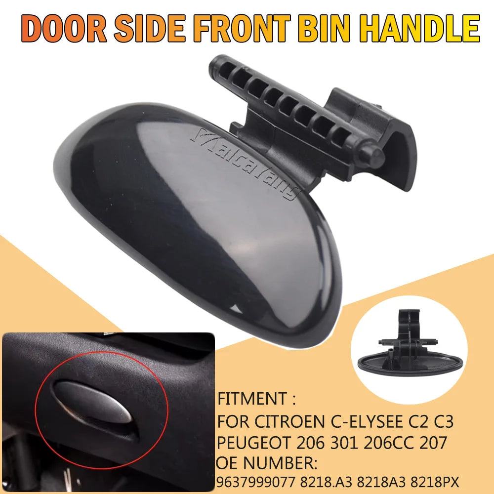 Glove Box Lid Handle Replacement Puller Front Bin For Citroen C-Elysee C2 C3 Peugeot 301 206CC 207 9