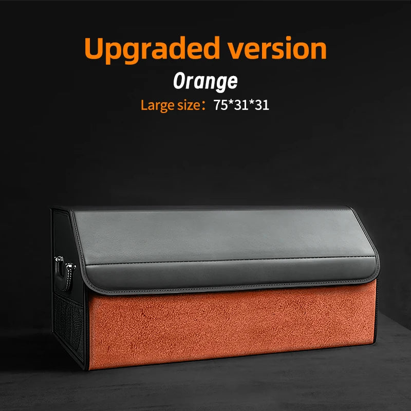 Car Trunk Organizer – Large Capacity Suede Foldable Storage Box (3 Sizes, 10 Colors) detail view