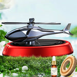 Solar Powered Rotation Helicopter Car Air Freshener | Solar Aromatherapy Diffuser w additional angle