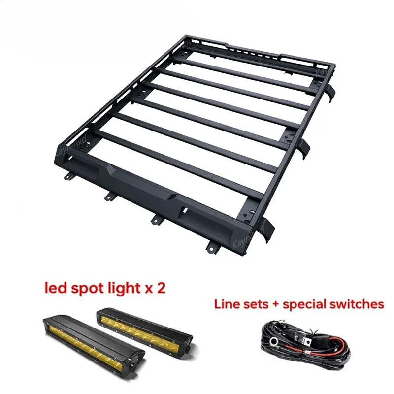 Aluminum Roof Rack Box for Suzuki Jimny JB64 JB74 | Off Road 4x4 Luggage Rack with LE lifestyle view