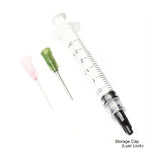 5Pcs/Set Glue Applicator Syringe with Blunt Tip Needle and Cap for Liquids, Glues, additional angle