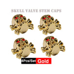 DSYCAR 4Pcs Skull Tire Valve Caps | Universal Dustproof Stem Caps alternate view