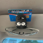 1pcs Car Glasses Clip Coal Ball Car Sunshade Storage Rack Multi functional Creative additional angle