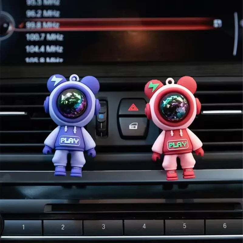 Car Air Outlet Perfume Clips Cartoon Astronaut | Air Freshener and Interior Decoration for Car AC Ve