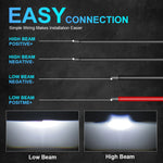 2PCS 3 Inch Bi LED Projector Headlights Lenses | 130W 60000LM Upgrade for Hella LED Li close-up view