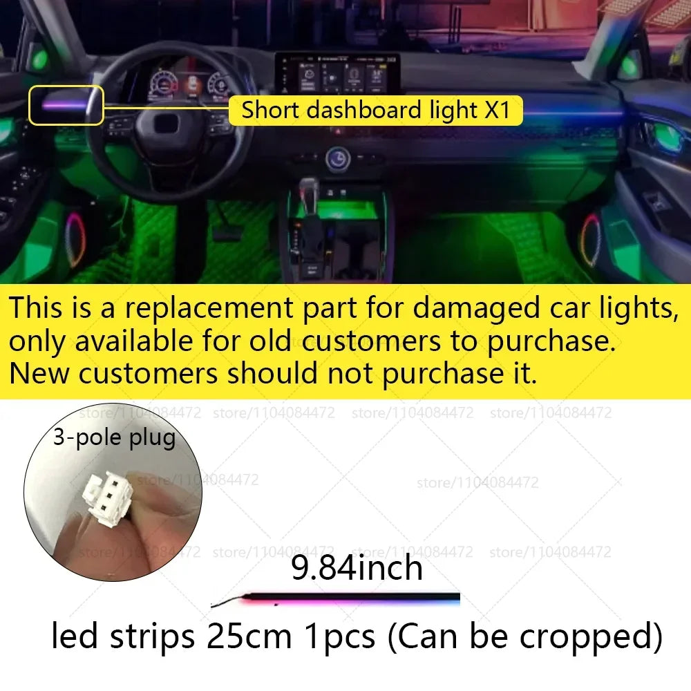 Chrysler Pacifica RT/T RGB Interior Ambient Light Kit – Bluetooth App Control, Music Syn detail view