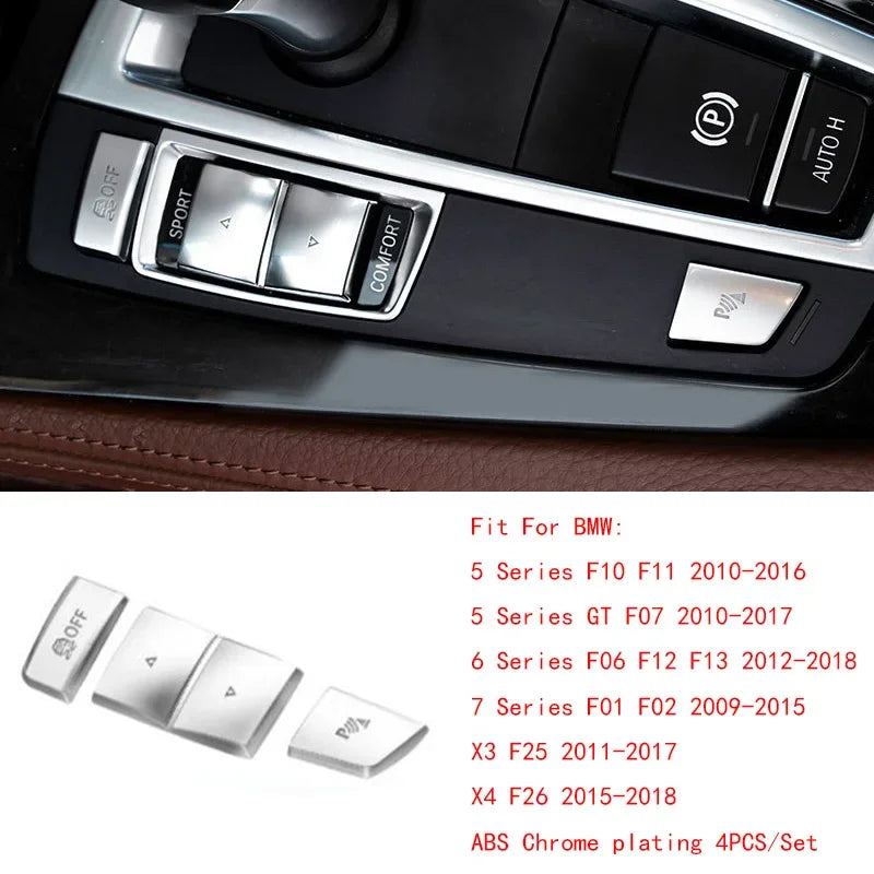 For BMW 5 6 7 5GT X3 X4 X5 X6 Headlight Switch Button Cover Engine Start Stop Switch Dec detail view