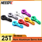NEEBRC 25T Horn Aluminum Servo Arm for RC Car Truck Crawler Plane Helicopter Robot Wltoys MN78 MN82 MN168 MN99S Toy Accessories