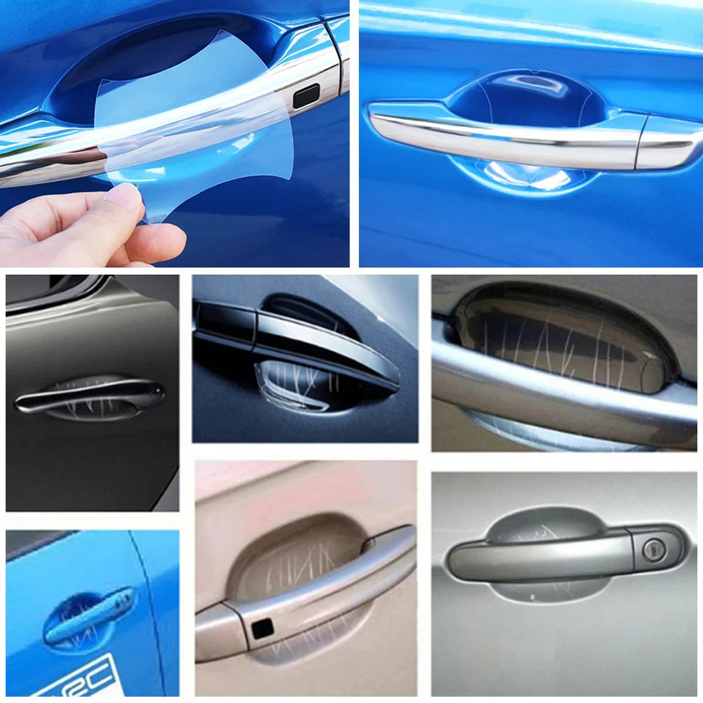 Clear Car Door Handle Protector Film, 5 Pcs