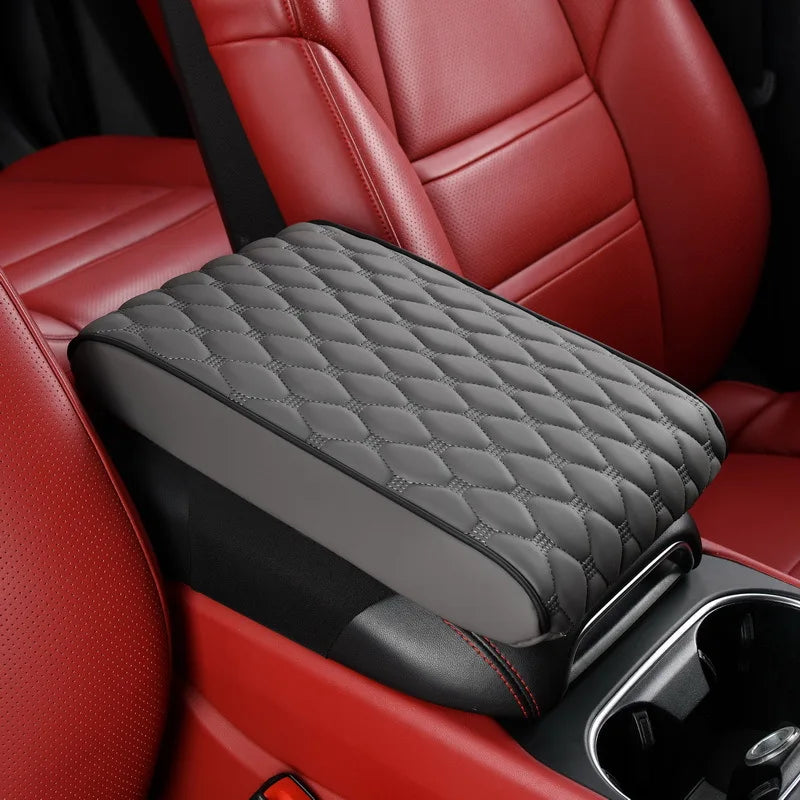Car Armrest Pad Organizer Bag Thicken Memory Foam Anti Scratch Pads Center Console Car Elbow Rest Storage Pocket Goods