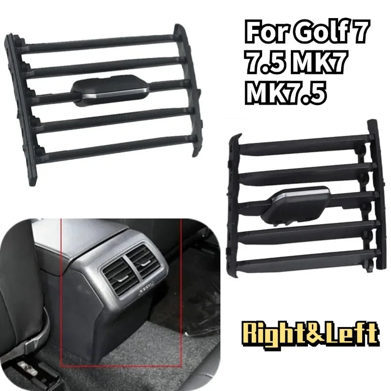 Rear Seat Armrest Center AC Air Vent Grill Folding Clip For Golf 7 7.5 MK7 MK7.5 2013-2020 5GG819203 5G0819203 Replacement Parts