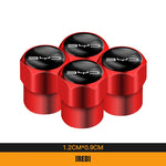 4Pcs Aluminum Alloy Tire Valve Caps for BYD Models | Waterproof Dustproof Cover Set additional angle