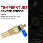 PQY 12V 1/8 NPT Oil Temp Sensor Water Temp Sensor Gauge | VR-TSU01 alternate view