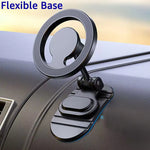 Magnetic Car Phone Holder Foldable Dashboard Mount for MagSafe iPhone 12-17 detail view