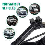 Mechanical Manual Scissor Jacks With Stabilizer Base & Ratchet Wrench For Car/SUV Tire R detail view