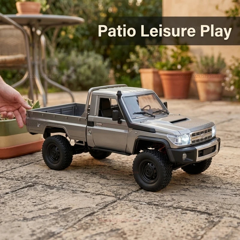 MN82 Upgraded PRO Off-Road 4WD Pickup Truck 1:12 Scale RC Car with Headlights 2.4G additional angle