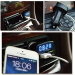 3.1A Dual USB LCD Display 4 in 1 Car Charger | Quick Charge with Temperature, Volta additional angle