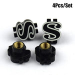4Pcs Universal Cross Tire Valve Caps | Car Truck SUV Motorcycle Dust Cover alternate view