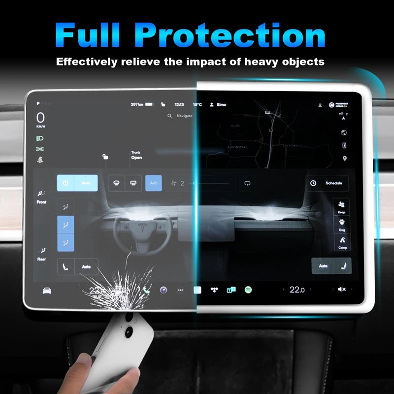 For Tesla Model Y 3 15.4 Inch Silicone Protective Frame Edge Cover | Central Control alternate view