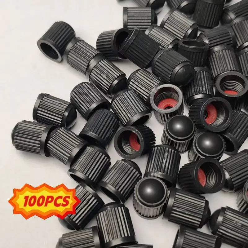 Plastic Tire Valve Dust Caps | Universal Schrader Stem Covers for Car, Bike, Truck