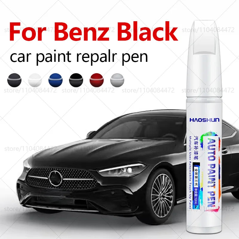 Paint Repair Pen Touch Up Scratch Remover DIY Auto Accessories For Mercedes-Benz Series Magnet black