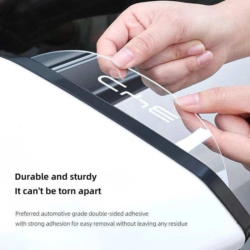 Car Rearview Mirror Rain Eyebrow Sticker Rainproof Cover | Transparent PVC for BYD Mo lifestyle view