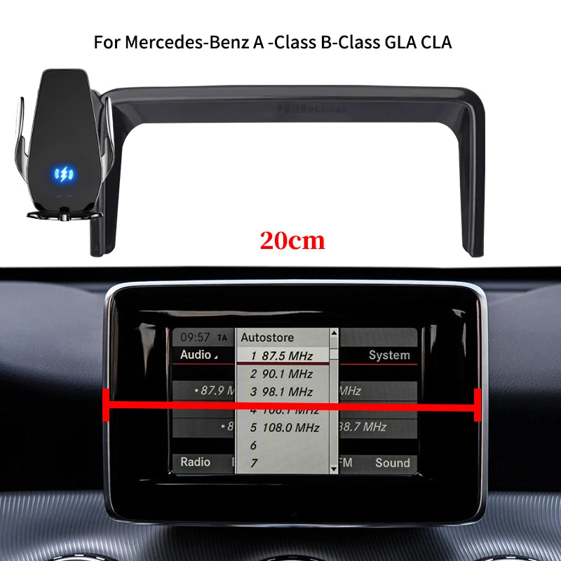 Car Phone Holder for Mercedes-Benz W176 W242 W246 A-Class B-Class C117 X156 GLA CLA | Multimedia Scr