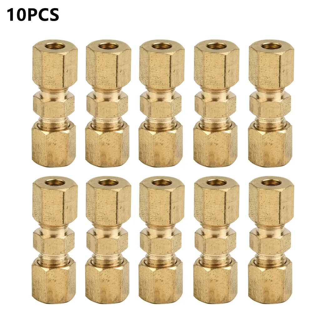 10pcs Car Brake Line Connector Joint For Brake Line Without Flaring 4.75mm 3/16" OD Tube Hydraulic B