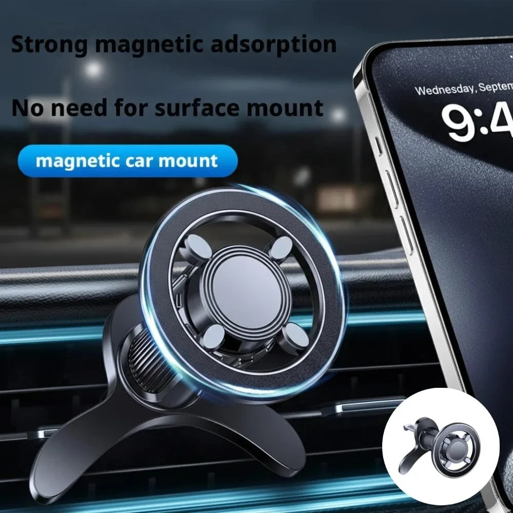 Magnetic Car Phone Holder Stand Car Air Outlet Navigation Bracket For Magsafe Support GPS Mobile Bra