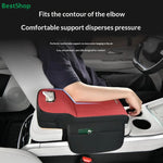 〔Vic〕Car Armrest Cushion with Tissue Box & Storage Pocket - Memory Foam Arm Rest Pad for detail view