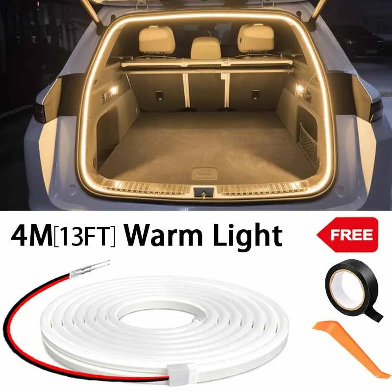Car High Brightness Trunk Lighting Ambient Light Interior Decoration LED Wiring Fre additional angle