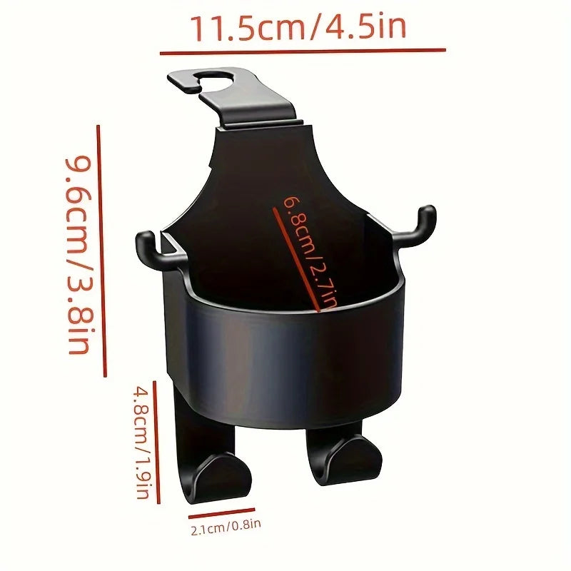 Car Supplies Seat Back Storage Rack 1/2 Multifunctional Cup Holder Storage Box with Hook detail view
