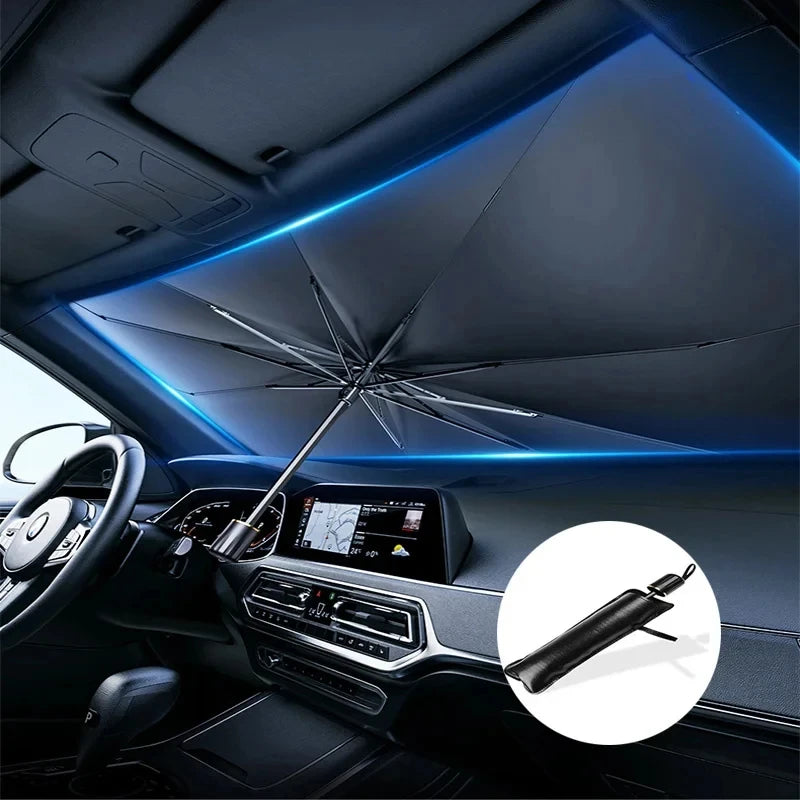 Car Sunshade Umbrella Front Windshield Silver Glue Sunshade Umbrella Uv Resistant Fol alternate view