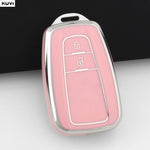 TPU Car Remote Key Case Cover Shell Fob Keychain For Toyota Prius Camry Corolla CHR C lifestyle view