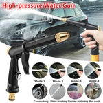Portable High Pressure Water Gun | Adjustable Metal Cleaning Car Wash Nozzle