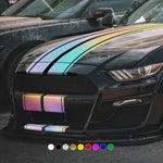 Car Stickers 6pcs Kit | Full Body Vinyl Decals Racing Stripe Design for Roof Hood Door Exterior Car