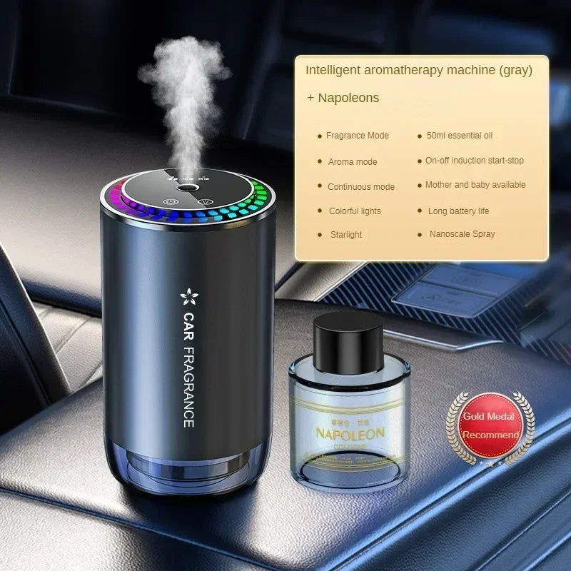 Car Aromatherapy Perfume with Automatic Spray | Aluminum Alloy Odor Remover with Star alternate view