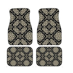 4Pcs Bohemian Car Floor Mats Anti-slip Heavy Duty Persian Carpet Dirty Resistant Car Decoration Car Floor Protector Rugs