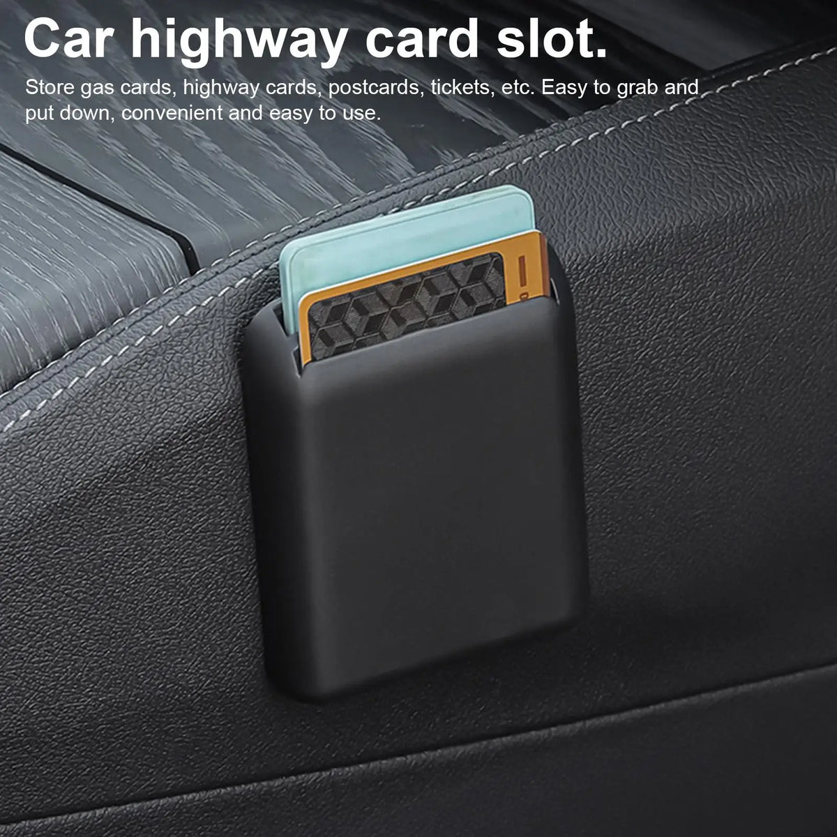 Adhesive Car Card Organizer Pocket close-up view