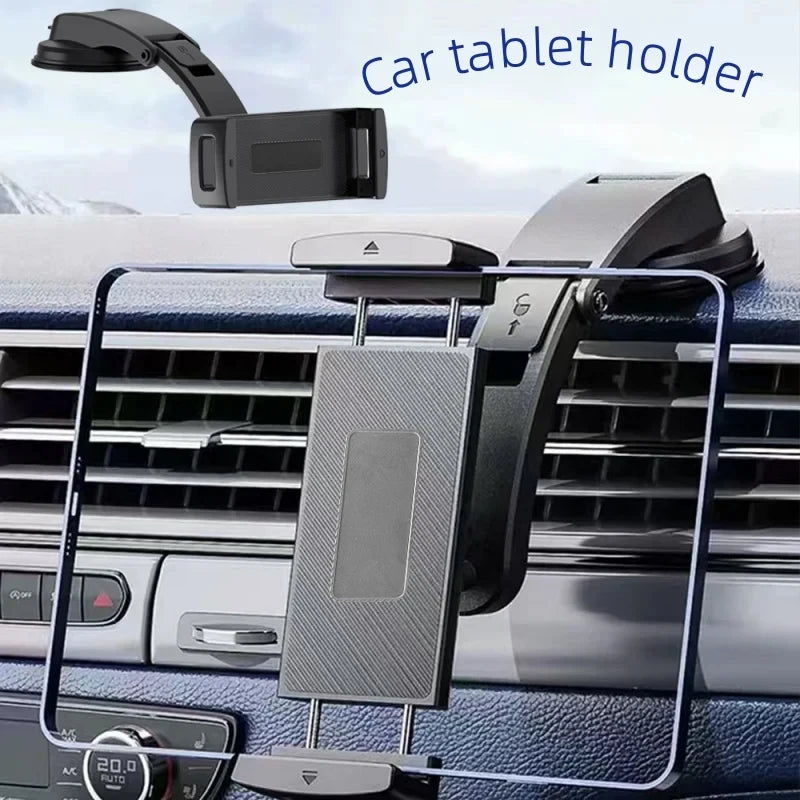 Strong Sucker Car Tablet Holder Mount for Samsung Galaxy Z Fold 4 3 2 IPhone IPad Mini Air GPS Stand Soporte Tablet Coche