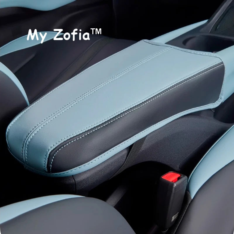 For BYD Dolphin Mini Seagull 2024 2025 2026 Car Leather Armrest Box Center Console Lid Armrest Cover Interior Accessories