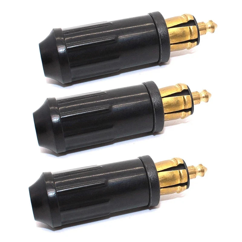 DIY Din Hella Male Plug Powerlet Plug European Type 12V Cigarette Lighter Adapter Con alternate view