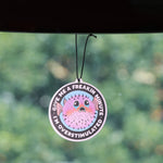 Raccoon Quotes Fragrant Paper Car Air Freshener | Solid Perfume Hanging for Home and lifestyle view