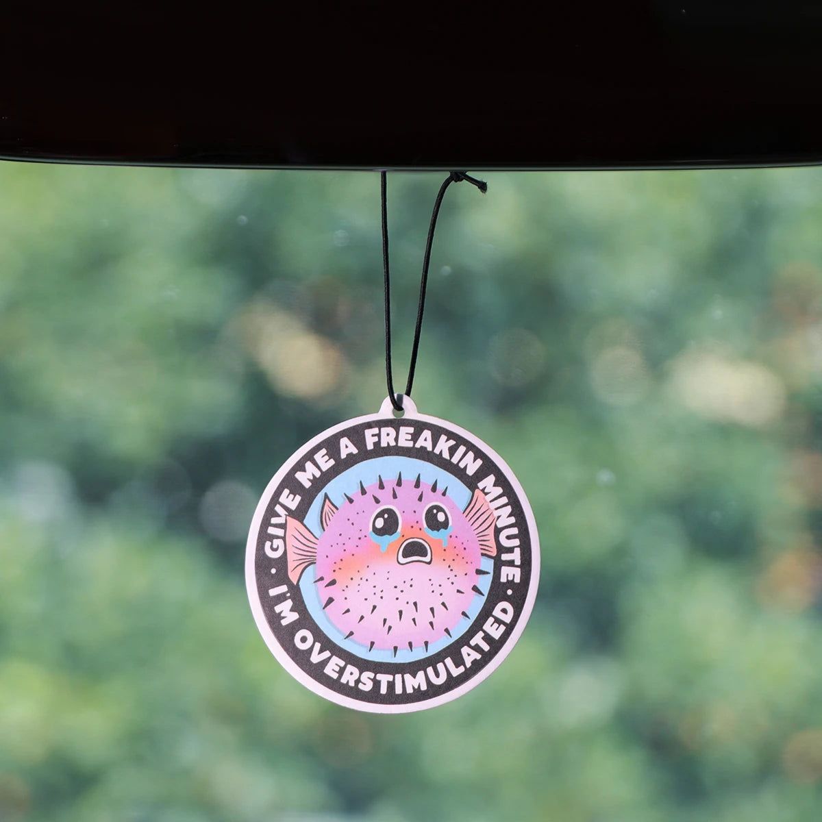 Raccoon Quotes Fragrant Paper Car Air Freshener | Solid Perfume Hanging for Home and lifestyle view