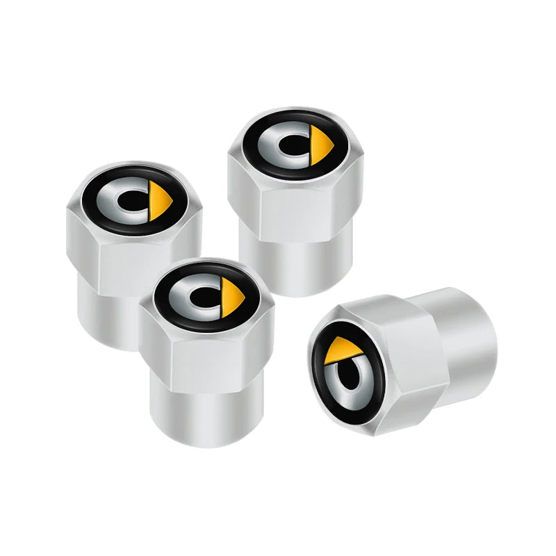 4pcs Aluminum Alloy Tire Valve Stem Caps for Smart Fortwo Forfour | Dust Proof Airtig alternate view