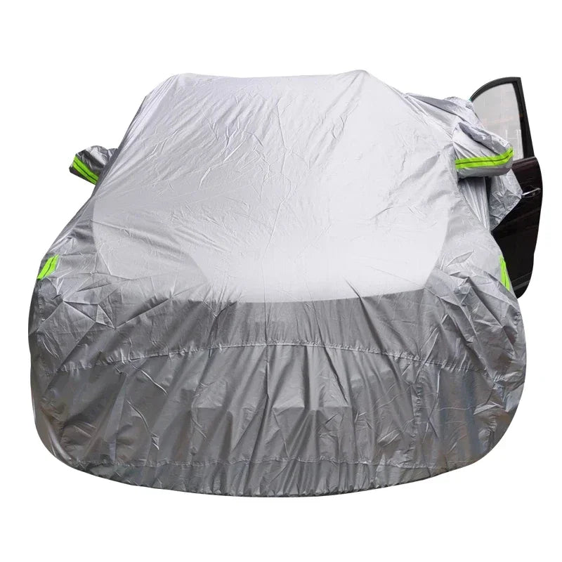 Universal SUV Sedan Full Car Cover | Waterproof Outdoor Protection Silver S-XXL alternate view