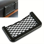Car Storage Bag Mesh Bag Car Universal Organizer Mesh Storage Bag Auto Paste Net St additional angle