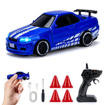 1/64 Drift RC Car with LED Lights 2.4G Remote Control lifestyle view